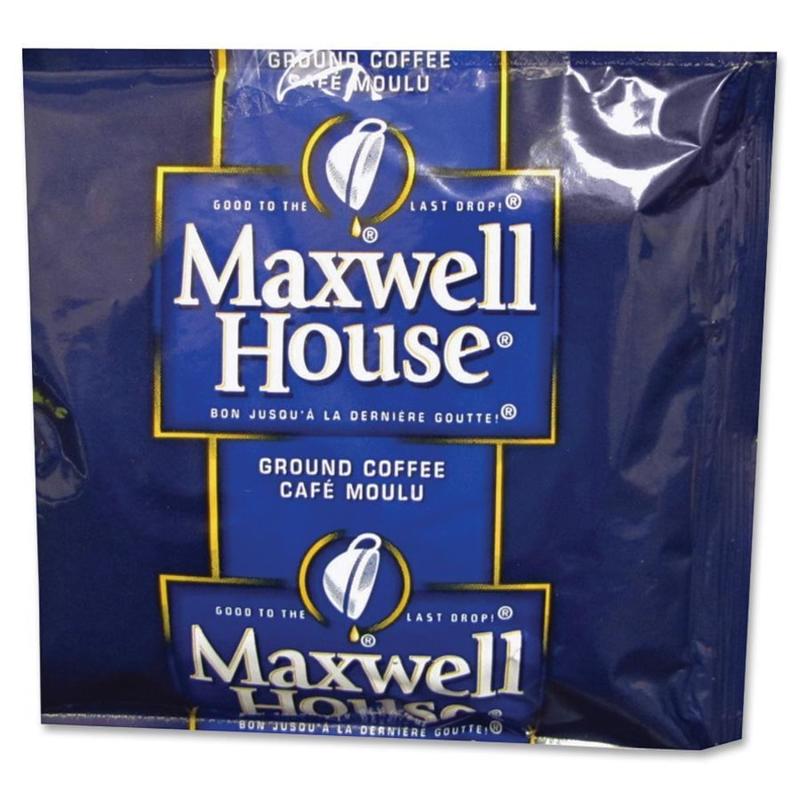 Maxwell House Ground Coffee, Light Roast, 1.5 Oz Per Bag, Box Of 42 Bags MPN:866150