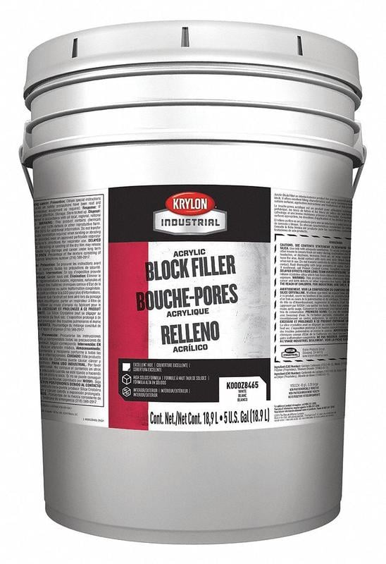 Block Filler Wht Gloss Finish 5 gal Sz MPN:K000Z8465-20