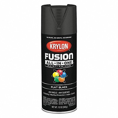 Spray Paint Black Flat 12 oz. MPN:K02728007