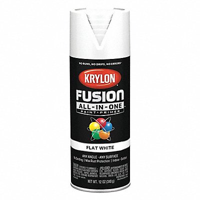 Spray Paint White Flat 12 oz. MPN:K02730007