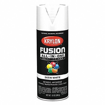 Spray Paint White Satin 12 oz. MPN:K02753007