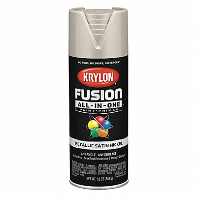 Metallic Spray Paint Satin Nickel 12oz. MPN:K02772007