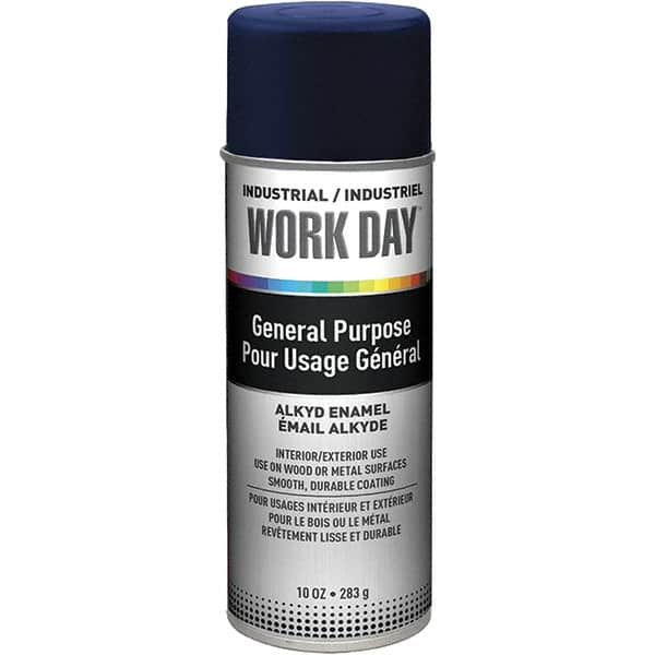 Enamel Spray Paint: Blue, Gloss, 10 oz MPN:A04403007