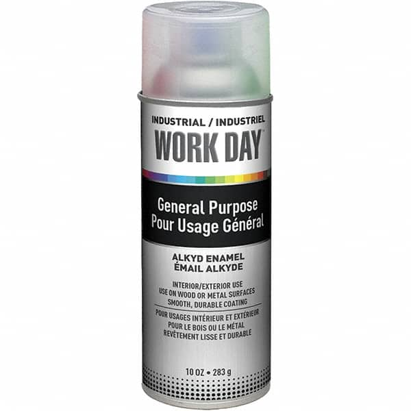 Enamel Spray Paint: Clear, Gloss, 10 oz MPN:A04414007