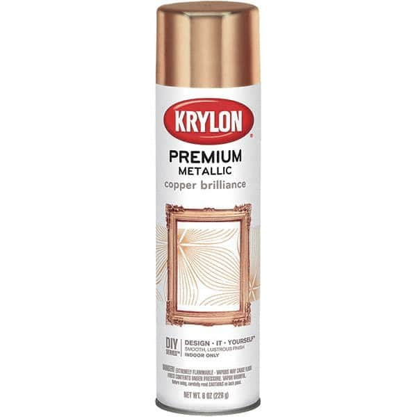 Metallic Spray Paint: Copper Brilliance, Gloss, 8 oz MPN:K01020A07