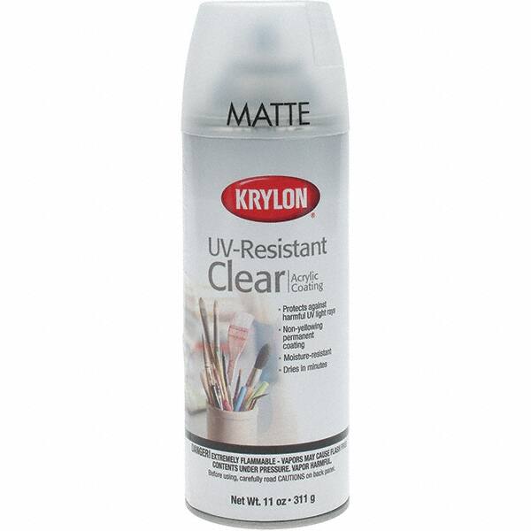 UV-Resistant Spray Paint: Clear, Matte, 11 oz MPN:K01309007