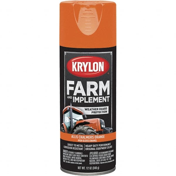 Floor Coating Spray Paint: Orange, Gloss, 12 oz MPN:K01940008