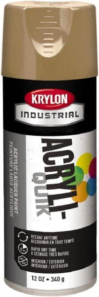 Lacquer Spray Paint: Khaki, Gloss, 16 oz MPN:K02504A07