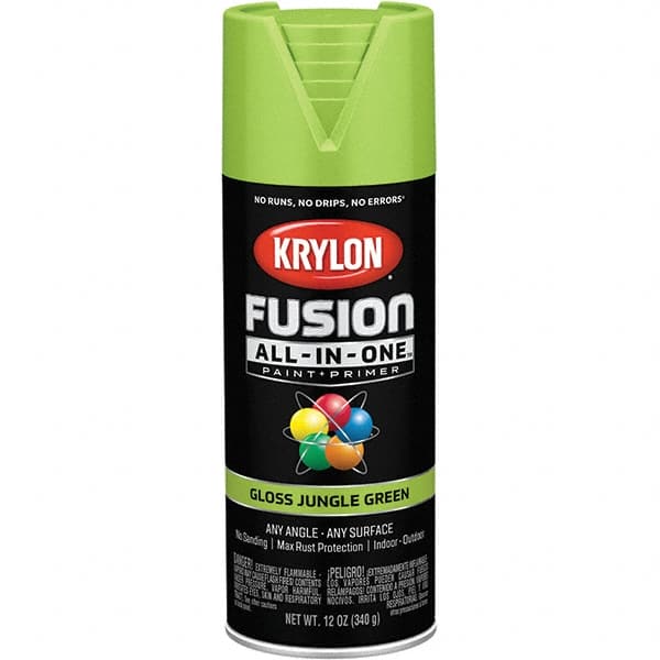 Acrylic Enamel Spray Paint: Jungle Green, Gloss, 12 oz MPN:K02712007