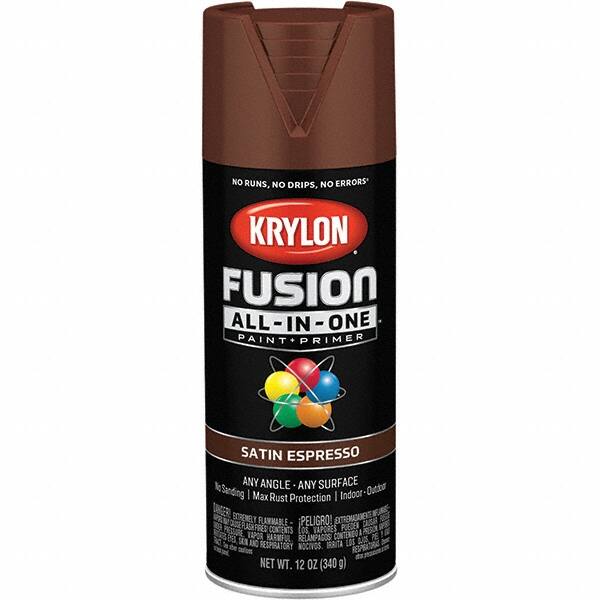 Acrylic Enamel Spray Paint: Espresso, Satin, 12 oz MPN:K02738007