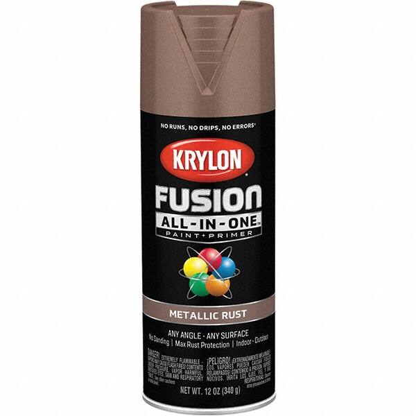 Acrylic Enamel Spray Paint: Rust, Metallic, 12 oz MPN:K02775007