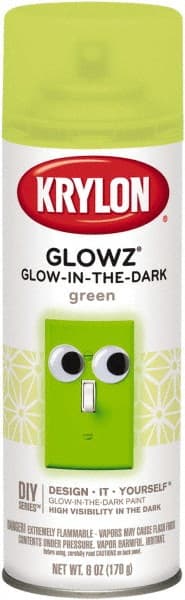 Craft Spray Paint: Glow Green, Semi-Gloss, 6 oz MPN:K03150007