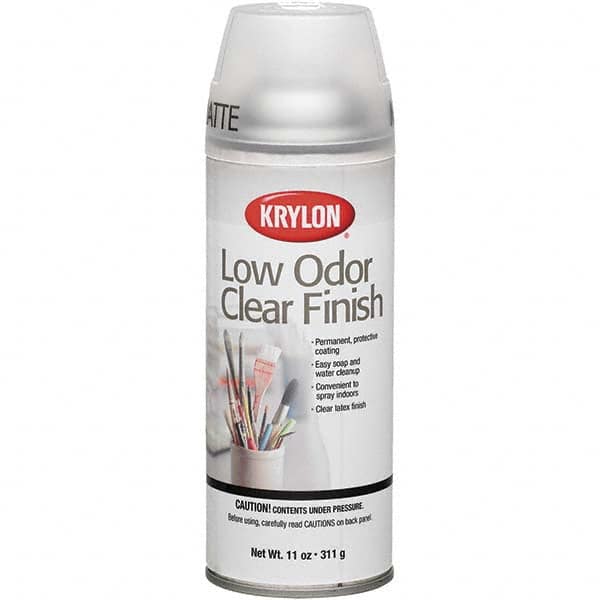 Enamel Spray Paint: Clear, Matte, 11 oz MPN:K07120