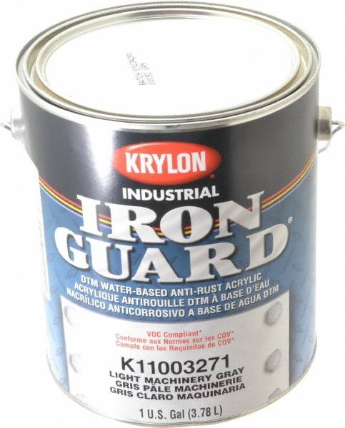 Acrylic Enamel Paint: 1,280 fl oz, Flat, Light Machine Gray MPN:K11003271