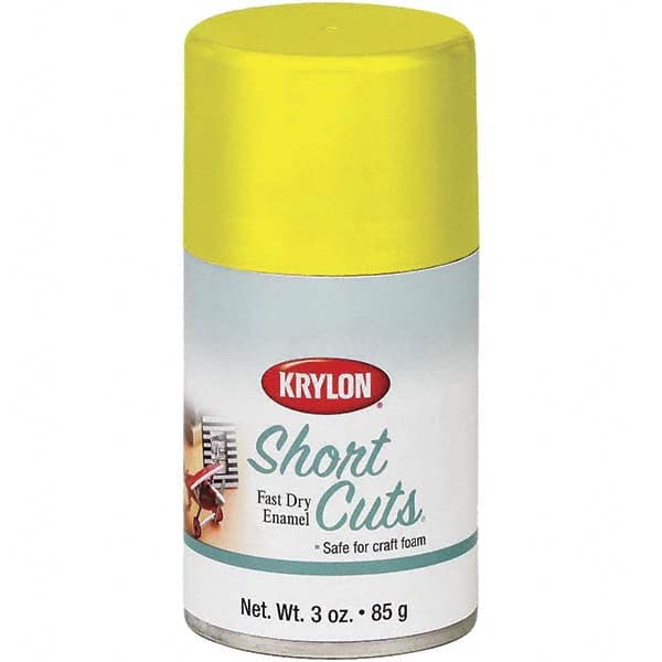 Enamel Spray Paint: Sun Yellow, Gloss, 3 oz MPN:KSCS036