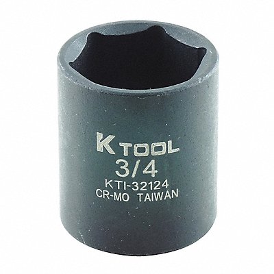 Impact Socket SAE 3/4in. 1-3/16in.L Hex MPN:KTI-32124