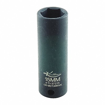 Impact Socket Metric 15mm 2-1/2in.L Hex MPN:KTI-37215