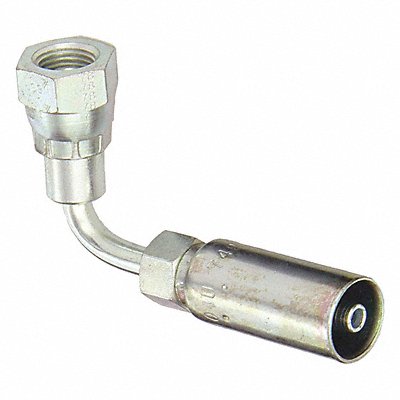 Crimp Fitting 90 Degrees Elbow 1/4 ID MPN:F-BSPX90-04-04