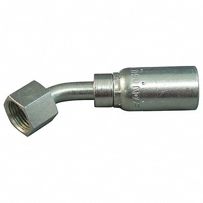 Crimp Fitting 45 Degrees Elbow 1/4 ID MPN:FFX45-04-04