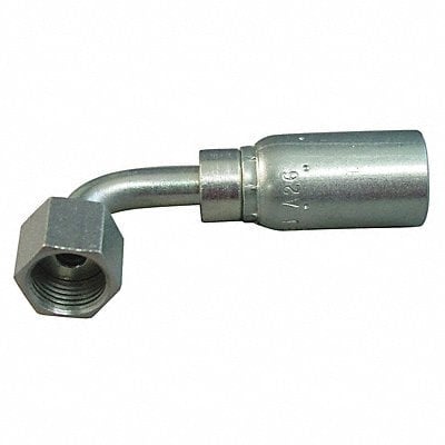 Crimp Fitting 90 Degrees Elbow 1/4 ID MPN:FFX90-04-04