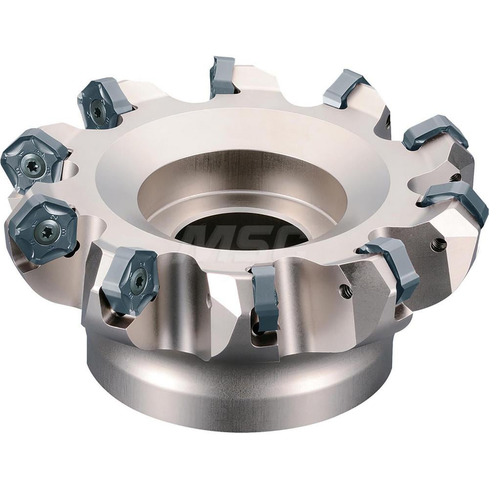 Indexable Chamfer & Angle Face Mills, Minimum Cutting Diameter (mm): 80.00 , Maximum Cutting Diameter (mm): 93.00 , Maximum Depth of Cut (mm): 6.00  MPN:THN04550