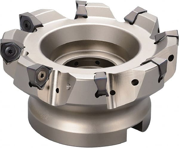 63mm Cut Diam, 8mm Max Depth, Indexable Square-Shoulder Face Mill MPN:THN04651