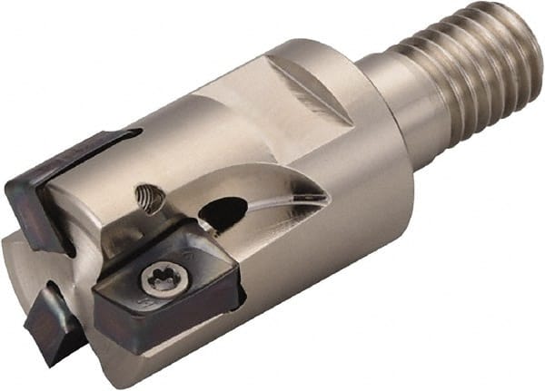 32mm Cut Diam, 10mm Max Depth, M16 Modular Connection Shank, 63mm OAL, Indexable Square-Shoulder End Mill MPN:THN05310