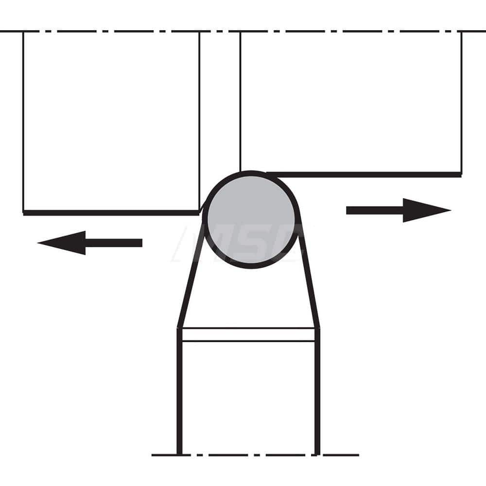 Indexable Turning Toolholders, Toolholder Style: CTN , Hand of Holder: Left Hand , Lead Angle: 0.0 , Insert Compatibility: RNM32  MPN:THA00544