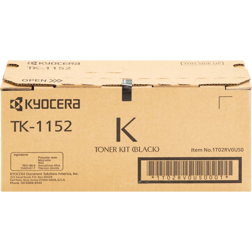 Kyocera TK-1152 Original Laser Toner Cartridge - Black - 1 Each - 3000 Pages MPN:TK-1152