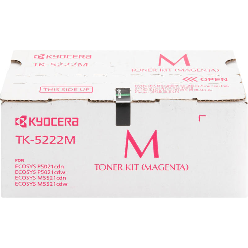 Kyocera TK-5222M Original Standard Yield Laser Toner Cartridge - Magenta - 1 Each - 1200 Pages MPN:TK-5222M