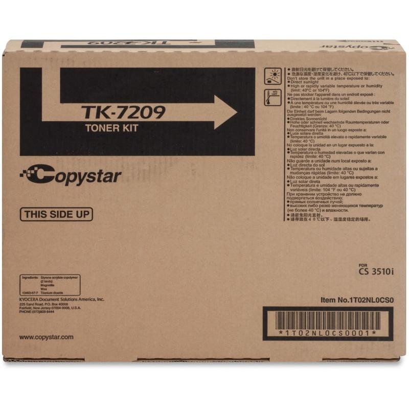 Copystar TK7209 Original Toner Cartridge - Laser - 35000 Pages - Black - 1 Each MPN:TK-7209