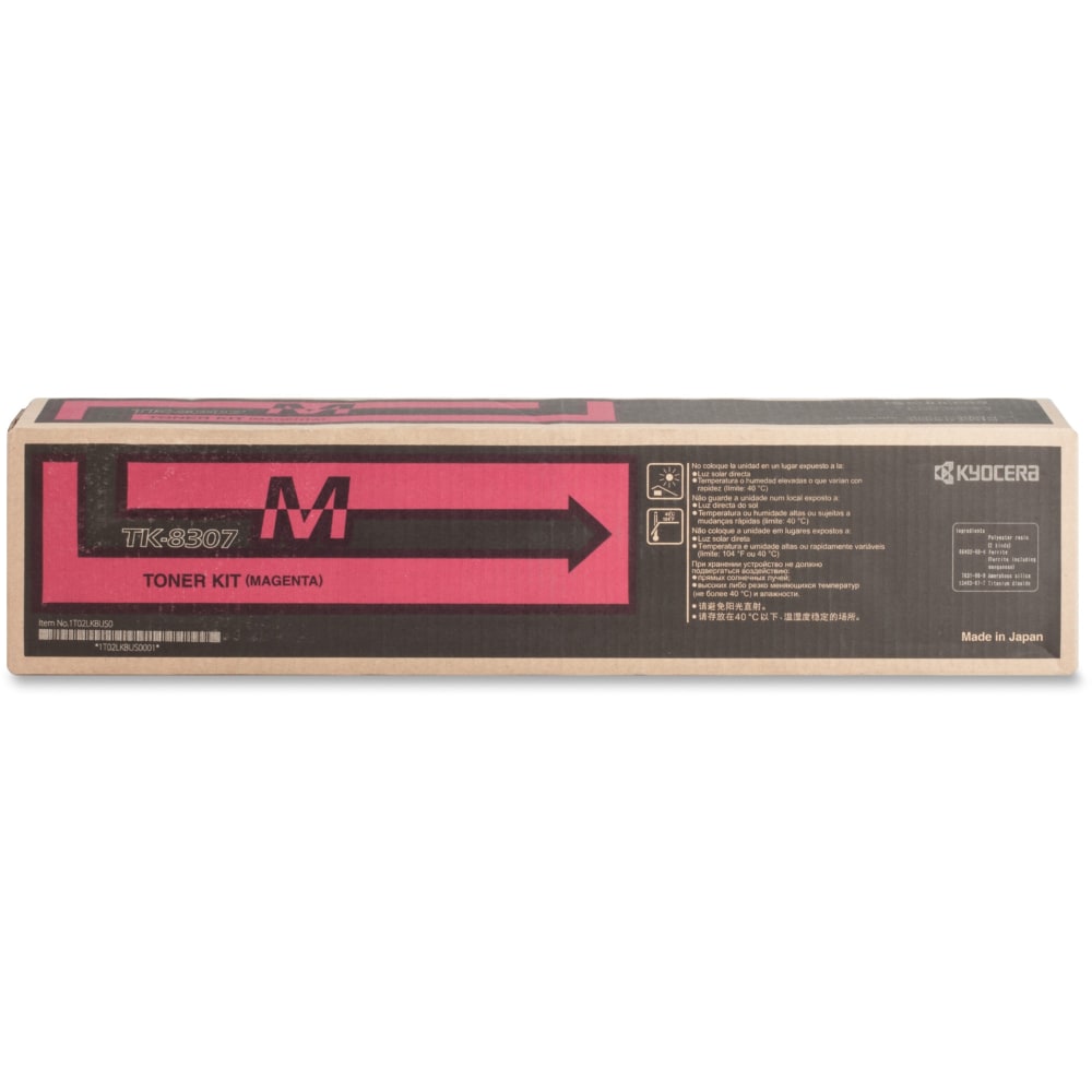 Kyocera Original Toner Cartridge - Laser - 15000 Pages - Magenta - 1 Each MPN:TK-8307M