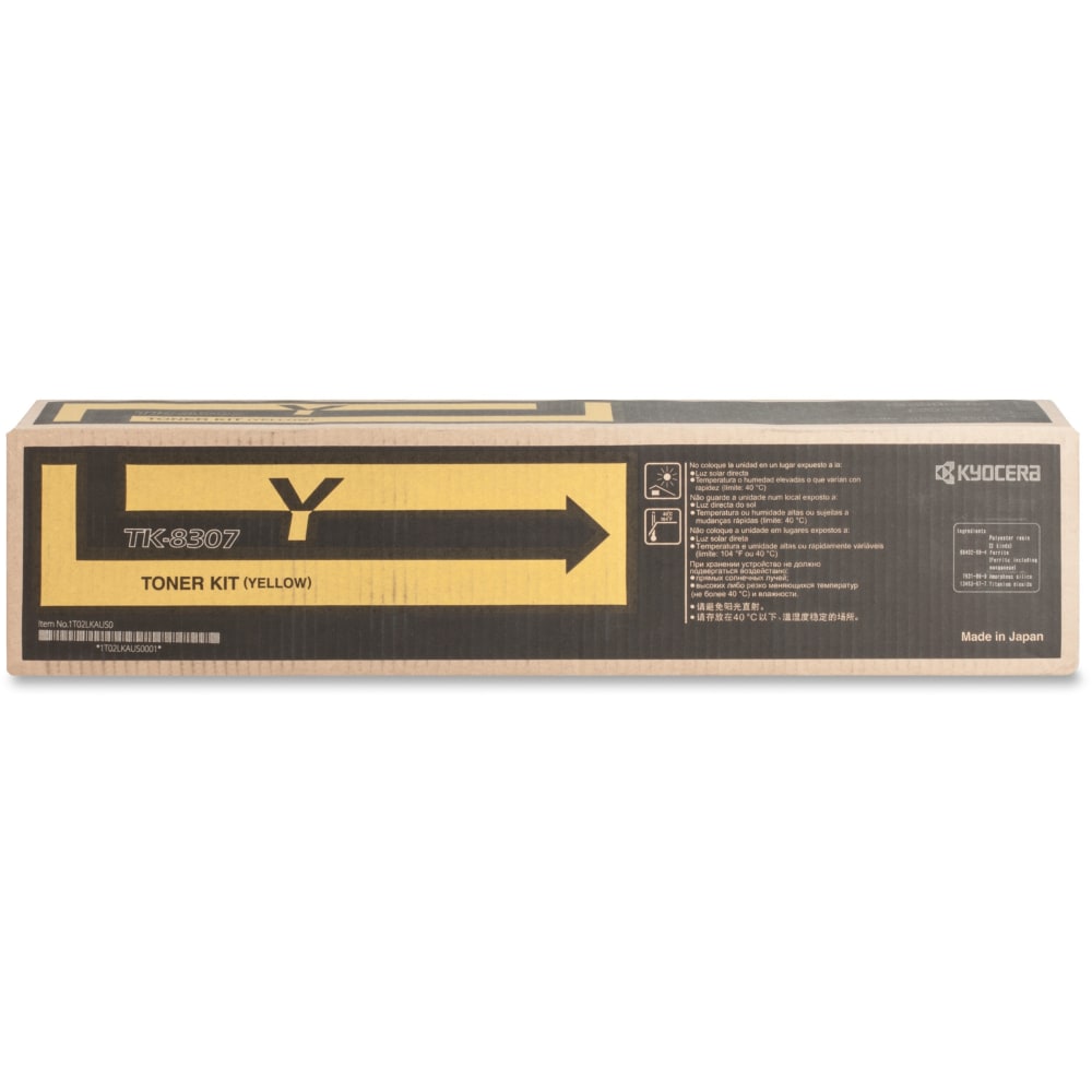 Kyocera Original Toner Cartridge - Laser - 15000 Pages - Yellow - 1 Each MPN:TK-8307Y