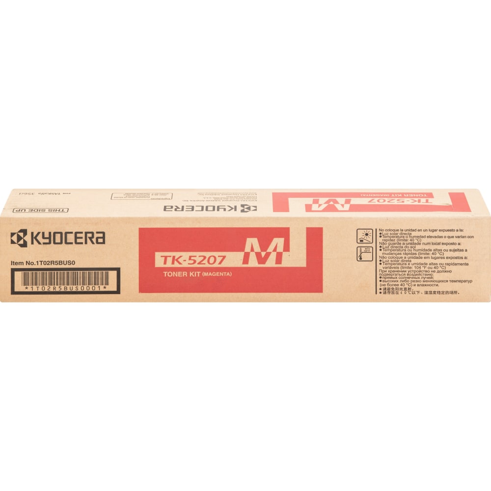 Kyocera TK-5207M Original Laser Toner Cartridge - Magenta - 1 Each - 12000 Pages MPN:TK5207M