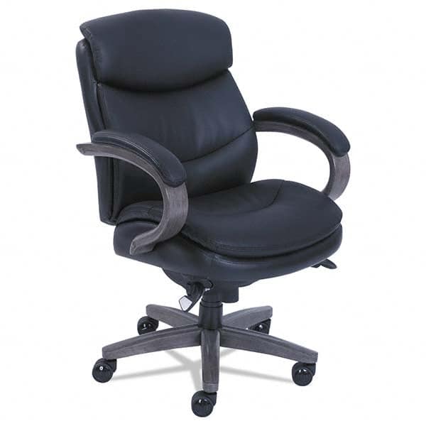 Task Chair:  Bonded Leather,  Adjustable Height,  18-1/4 to  21-3/4