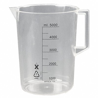 Beaker with Handle 5000mL Poly PK2 MPN:23X908