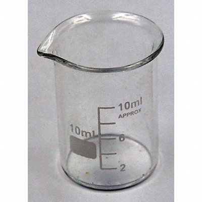 Beaker Low Form 10mL Non-Sterile PK12 MPN:5YGY7