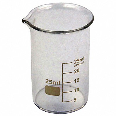 Beaker Low Form 25mL Non-Sterile PK12 MPN:5YGY8