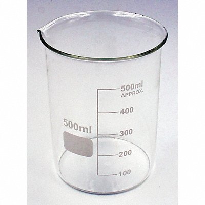 Beaker Low Form 500mL Non-Sterile PK6 MPN:5YGZ4