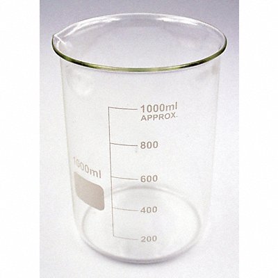 Beaker Low Form 1000mL Non-Sterile PK6 MPN:5YGZ7