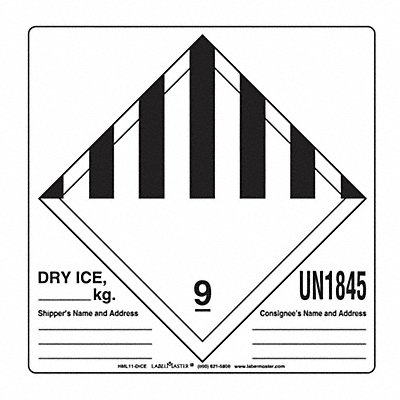 DOT Container Label 6 Label W MPN:HML11-DICE