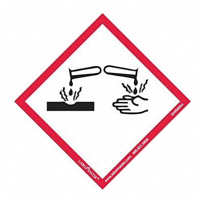 GHS Corrosion Label 4 H 4 W PK50 MPN:GHIS0054