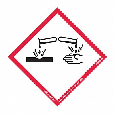 GHS Corrosion Label 4 H 4 W PK50 MPN:GHIS0090