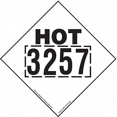 Hot 3257 Marking Remove Plackard PK25 MPN:VRHOT3257