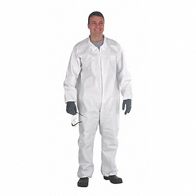 Collared Coverall Open White 2XL PK50 MPN:CTL412V-2X