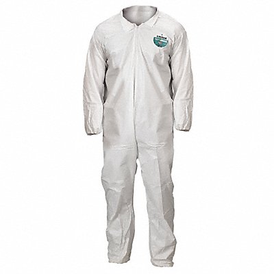 Collared Coverall Elastic White 2XL PK50 MPN:CTL417V-2X