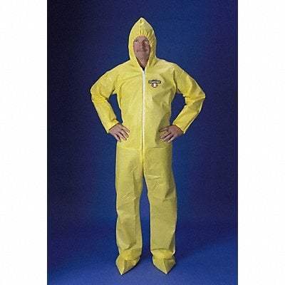 Hooded Coverall w/Boots Yellow 3XL MPN:PBLC5414-3X