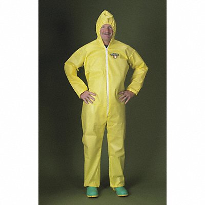 Hooded Coverall Elastic Yellow M MPN:PBLC5428-MD