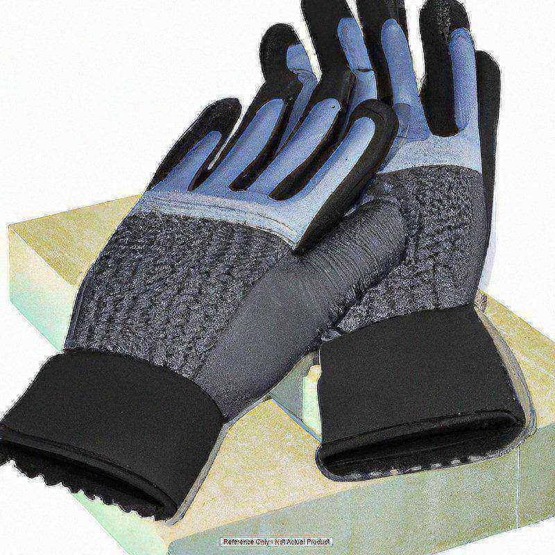 Black Poly Nitrile Foam Dipped Glove MPN:7-2205XL