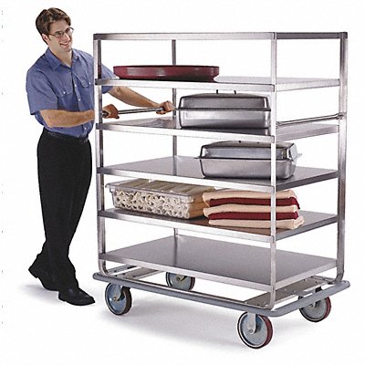 Banquet Cart Stainless 4 Shelves 62x28 MPN:565